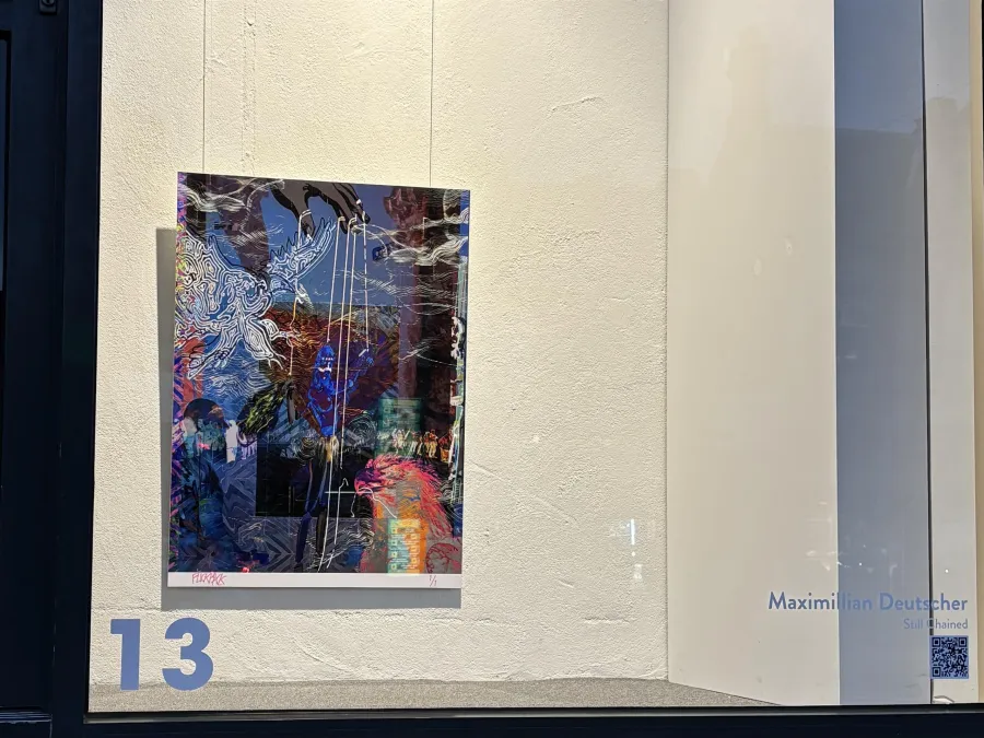 Image of artwork in the Yarra Street Window Gallery