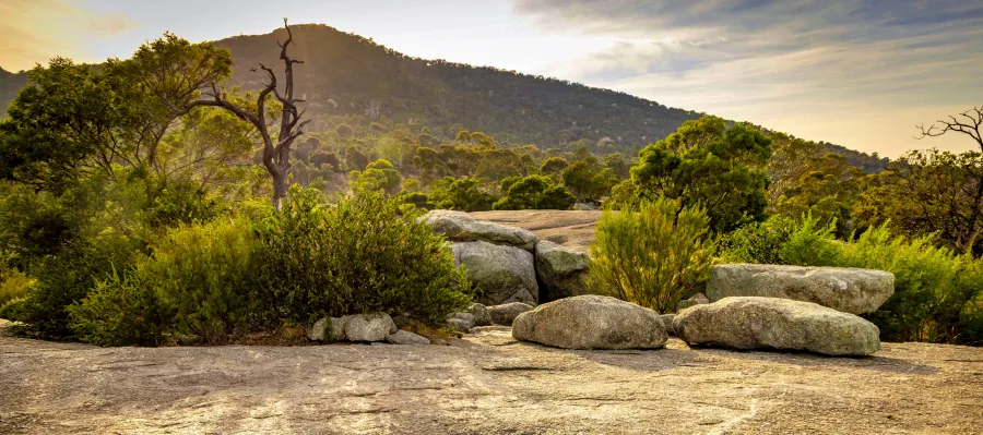 Community Strengthening First Nations Grants - You Yangs image of You Yangs - rocks and trees