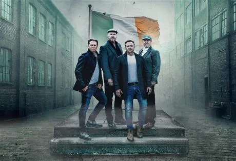 High Kings High Kings standing with Irish flag