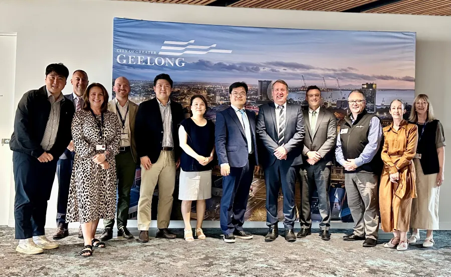 A Korean Government delegation visited Geelong in December 2026