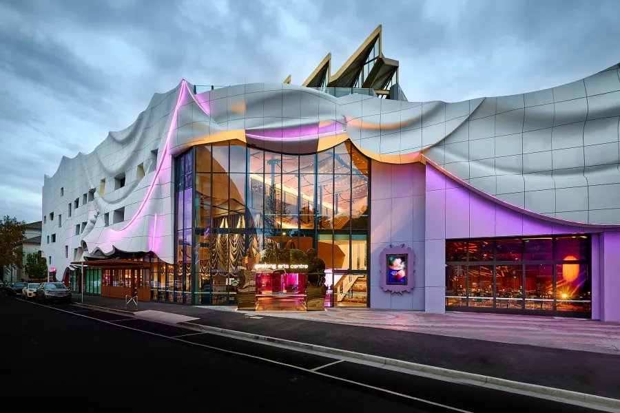 Geelong Arts Centre Updated facade of the new Geelong Arts Centre