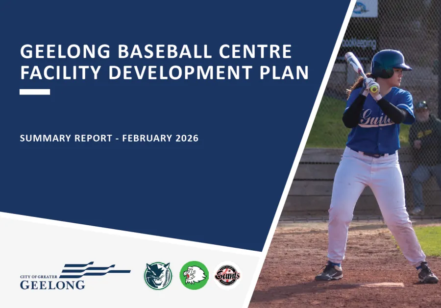 Geelong Baseball Centre Facility Development Plan - Cover Page Geelong Baseball Centre Facility Development Plan - Cover Page