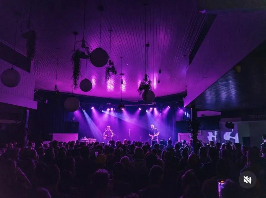 A band on stage at the Barwon Heads Hotel. A band on stage at the Barwon Heads Hotel.
