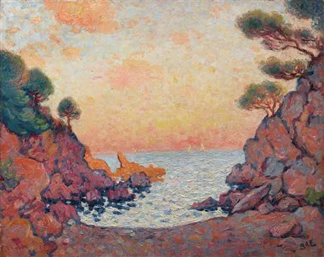 Impressionist painting Circque au Lavandou by Georges d'Espagnat