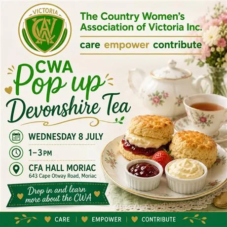 Devonshire tea poster
