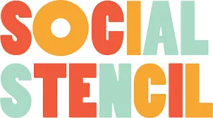 Social Stencil text