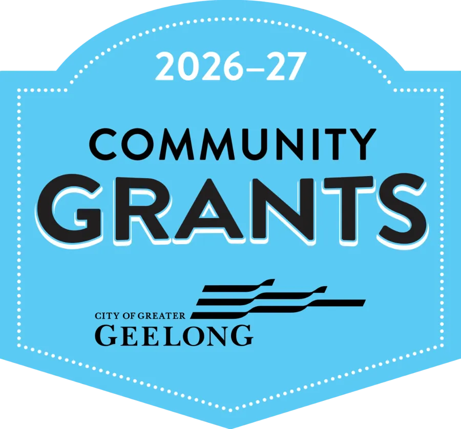 Blue 2026-27 Community Grants shield
