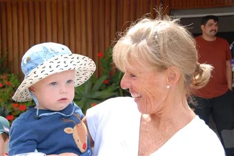 Image of lady and child