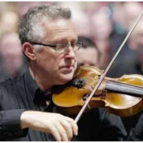 Image of man on violin