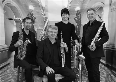 Axes Saxophone Quartet Image of musicians
