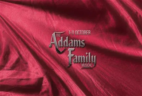 Addams Family Image of Addams Family with red background