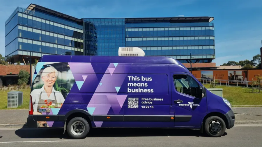 Small Business bus outside Wurriki Nyal