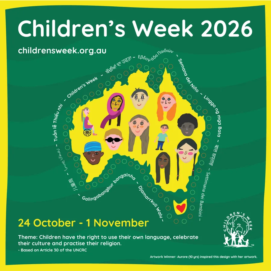 Poster designed by 10 year old Aurore from the ACT