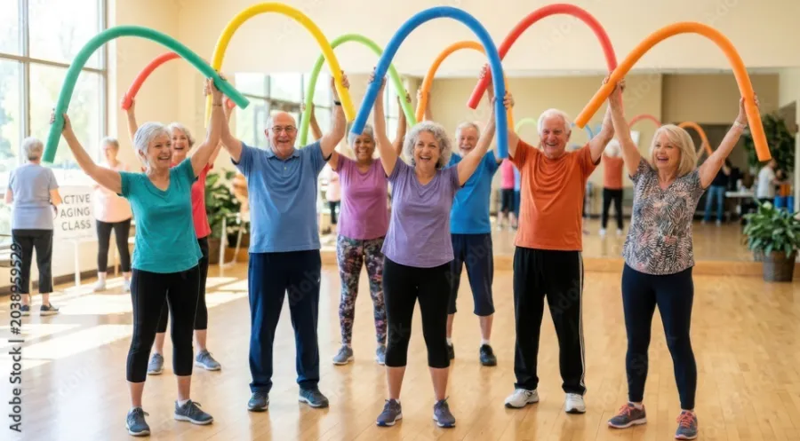 Positive Ageing active people