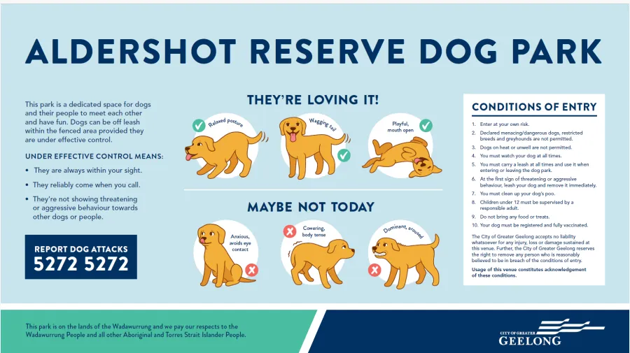 Aldershot Reserve Dog Rules