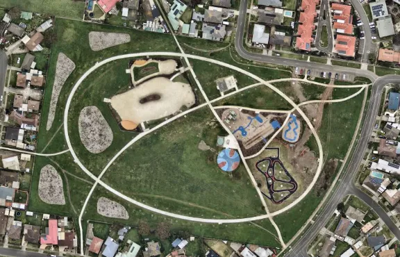 Aldershot Reserve drone view 2026 Aldershot Reserve drone view 2026