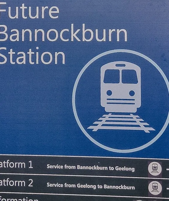 Bannockburn station sign