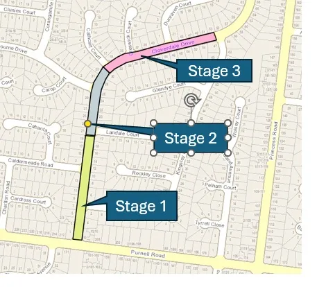 Cloverdale - Stage of Works Cloverdale - Stage of Works