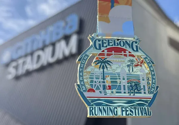 Geelong Running Festival medal Geelong Running Festival medal