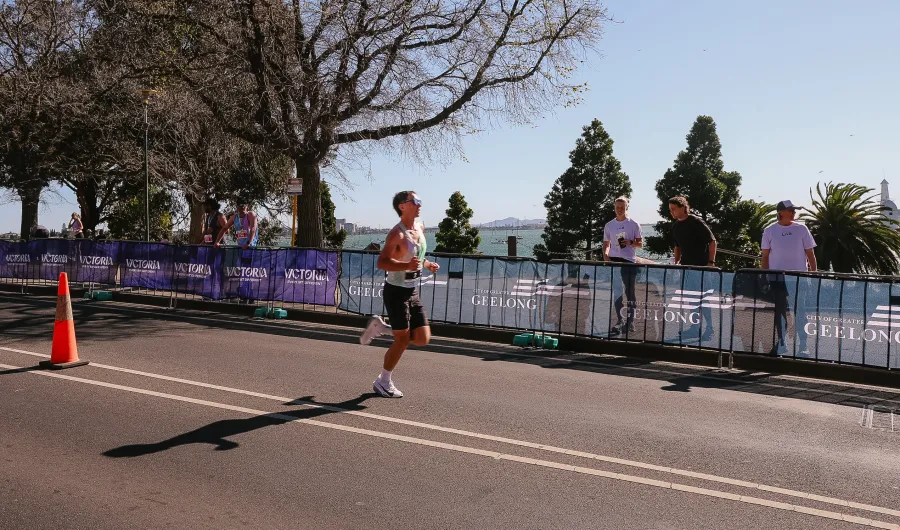 Geelong Running Festival marathon winner Colm Fitzgerald