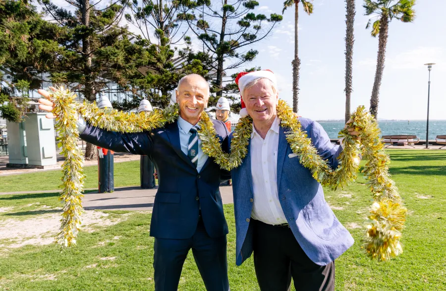 Mayor Stretch Kontelj OAM and Denis Walter OAM