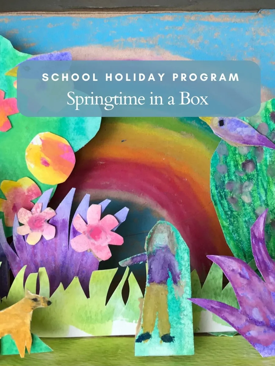 A example of a springtime diorama 
