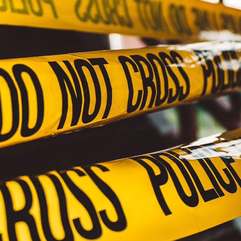 Image of Police do not cross tape