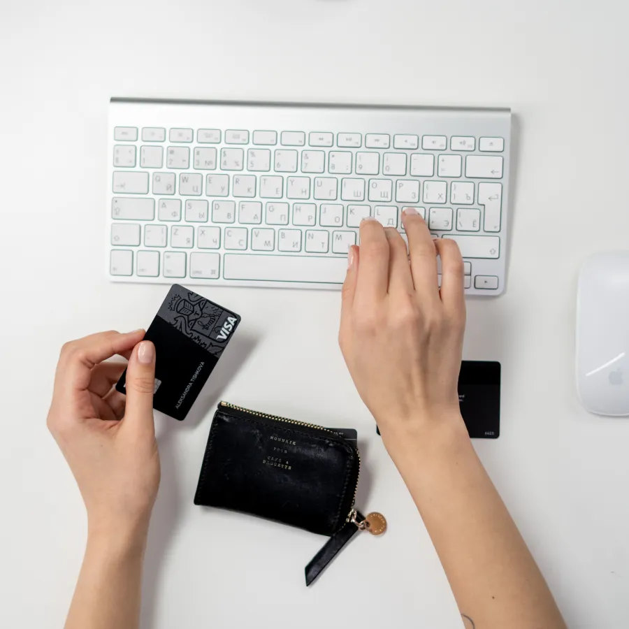 An image of hands using a keyboard