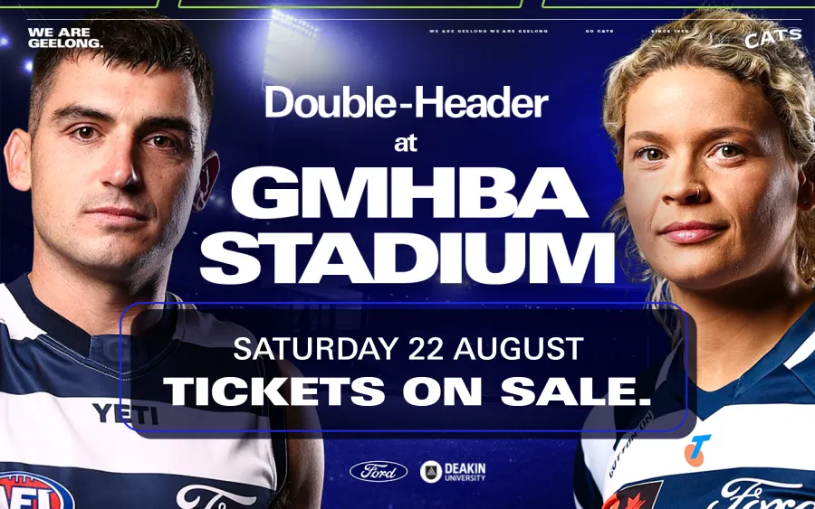 Image of double header for AFLW and AFL game