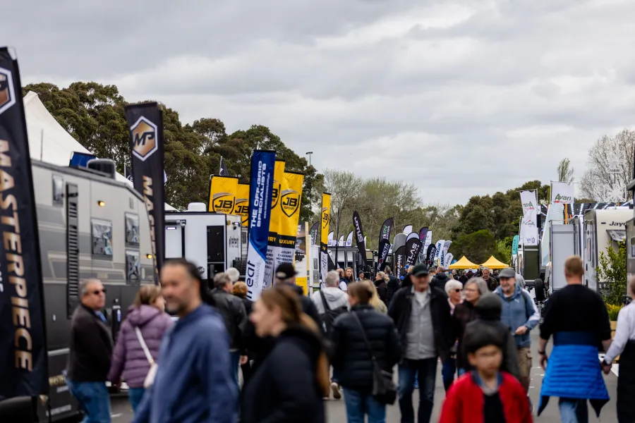 Crowd at the Geelong Caravanning & Adventure Leisurefest