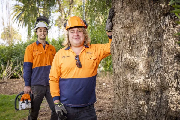 Seth Lewis, Arborist and Leigh Reimers, Arboricultural Inspector