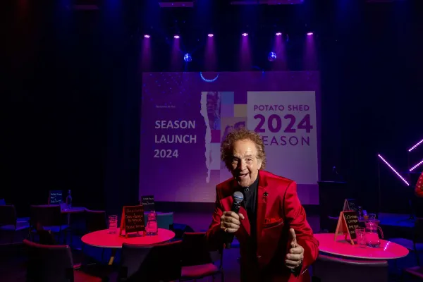 Issi Dye at the Potato Shed 2024 season launch (photo: Pam Hutchinson)