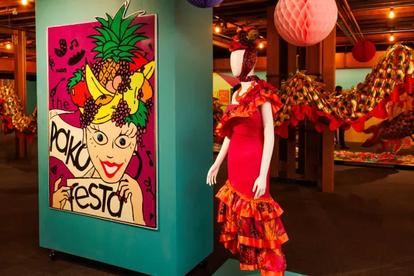 Cultural Bridges: Celebrating Four Decades of Pako Festa, 2024, National Wool Museum. Image Patric Callow