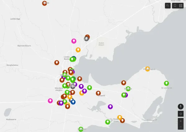 Capital Works projects dashboard.