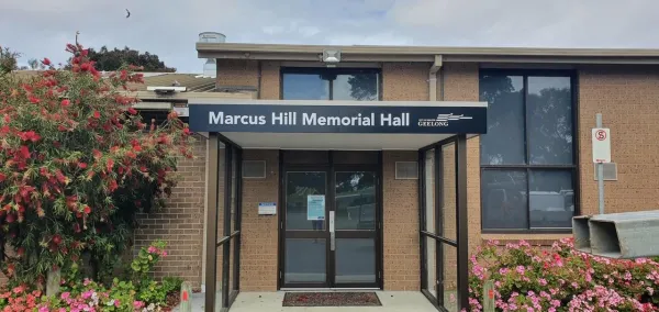 Marcus Hill Memorial Hall entry