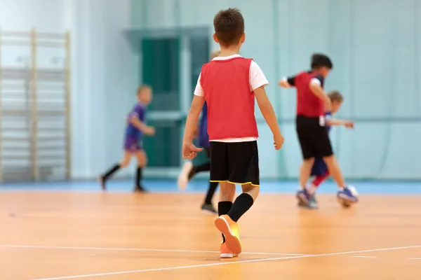 Indoor soccer at Barwon Valley Activity Centre.
