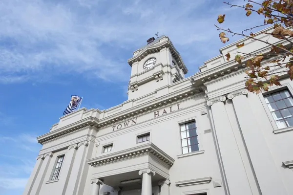 Geelong West town hall facade
