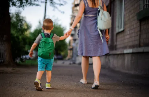 Woman and child