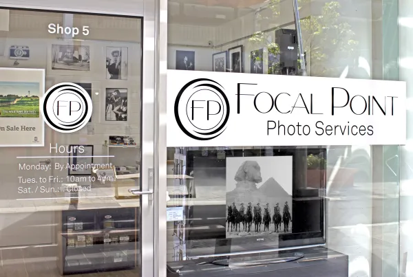 Store front for Focal Point Photo Services