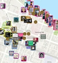 Art Locations Map Art location card image map