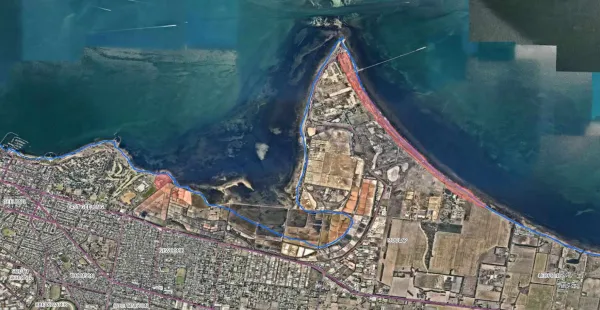 Point Henry map of mosquito treatment sites