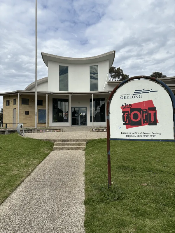 front of The fOrT youth centre including signage and front entrance