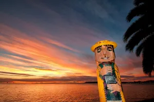 One of Geelong's waterfront bollards