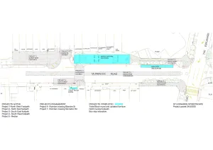Plan of projects for St Leonards streetscape.
