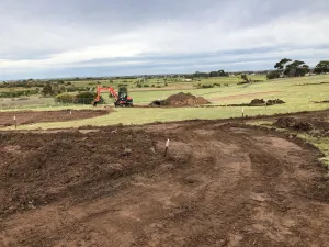 Construction of Lara Dog Park - the project begins.