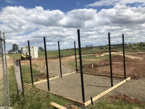 Construction of new entry gate for the Lara Dog Park