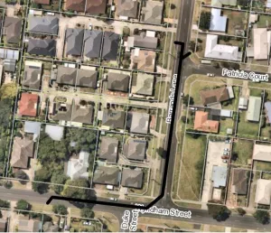 Image showing extension of Barrands Lane drainage network