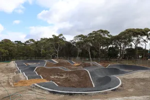 Ashphalt pump track.