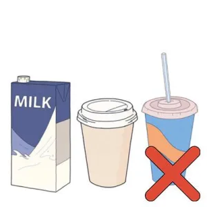 Drink cartons or cups Illustration of drink cartons or cups