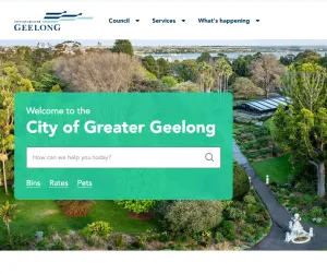 New website A screenshot of the new website